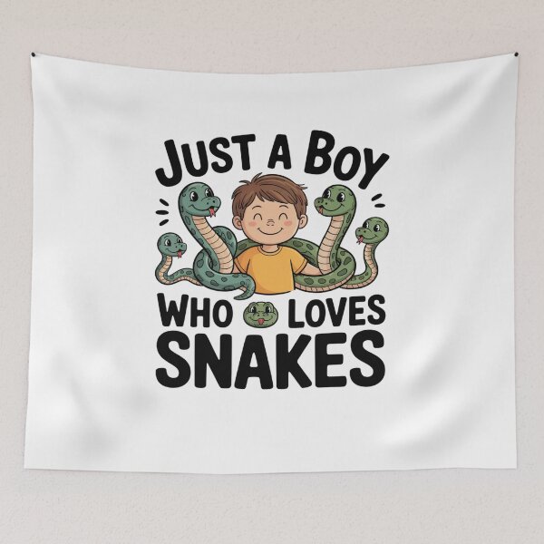 Item preview, Just a boy who loves snakes designed and sold by Mateusz Majcherek.