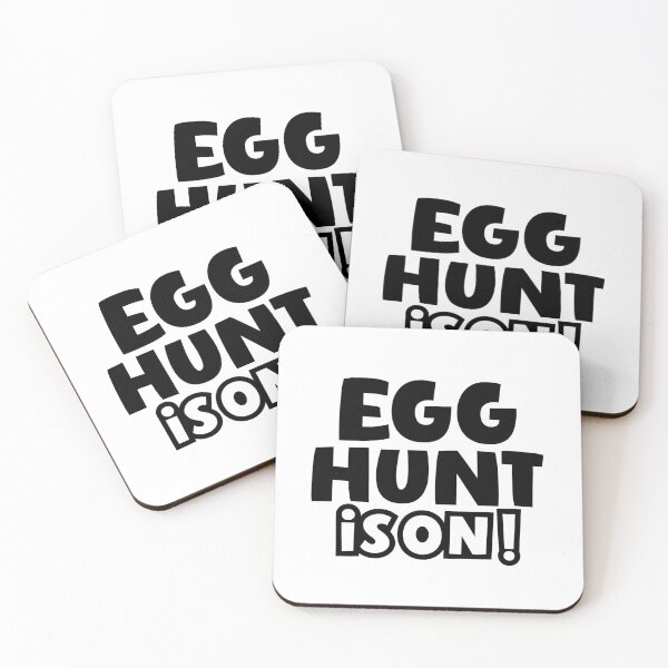 Item preview, Egg Hunt Is On Bold Text Sticker designed and sold by BubiStudio.