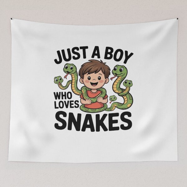 Item preview, Just a boy who loves snakes designed and sold by Mateusz Majcherek.