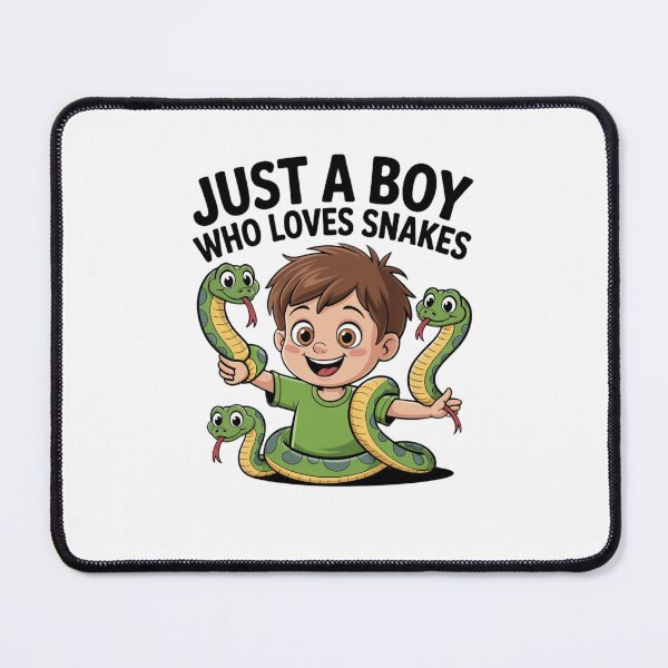 Item preview, Just a boy who loves snakes designed and sold by Mateusz Majcherek.