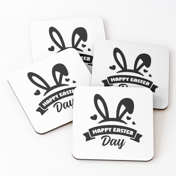 Item preview, Happy Easter Day Bunny Ears Banner Sticker designed and sold by BubiStudio.