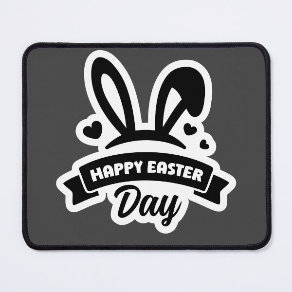 Item preview, Happy Easter Day Bunny Ears Banner Sticker designed and sold by BubiStudio.