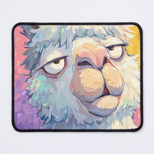 Item preview, Goofy Alpaca with Droopy Eyes – Funny Cartoon Animal Expression designed and sold by Moss and Moon Studio.