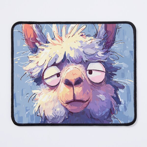 Item preview, Goofy Alpaca with Droopy Eyes – Funny Cartoon Animal Expression designed and sold by Moss and Moon Studio.