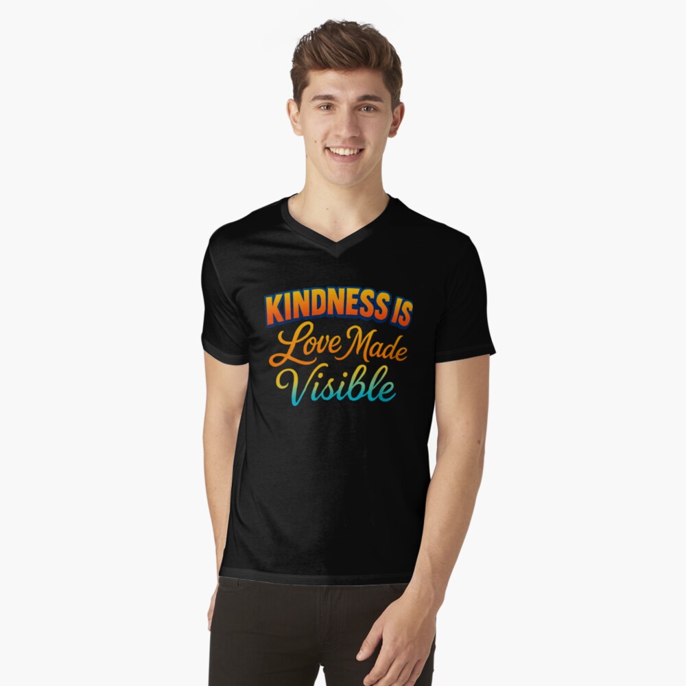 Item preview, V-Neck T-Shirt designed and sold by kindnesshero.