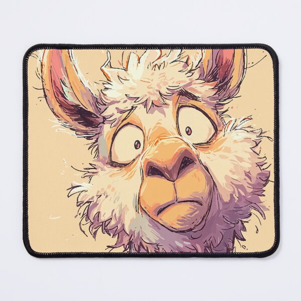 Item preview, Goofy Alpaca with Droopy Eyes – Funny Cartoon Animal Expression designed and sold by Moss and Moon Studio.