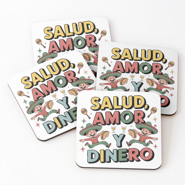 Item preview, Salud Amor y Dinero – Funny Mexican Fiesta Cartoon Tee designed and sold by Fragy72.