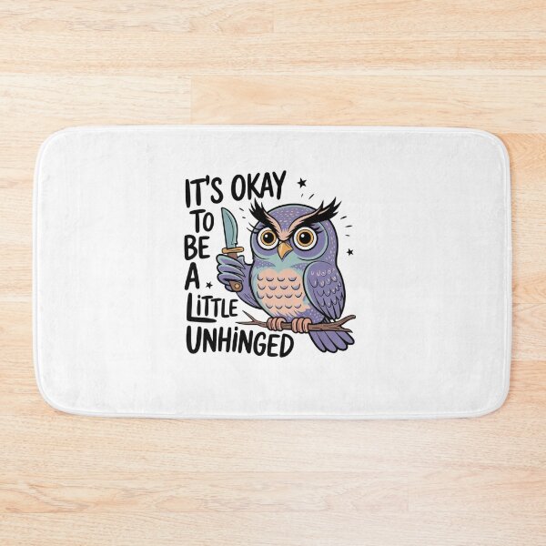 Item preview, Cute Owl with Knife - It’s Okay to Be a Little Unhinged designed and sold by Mateusz Majcherek.
