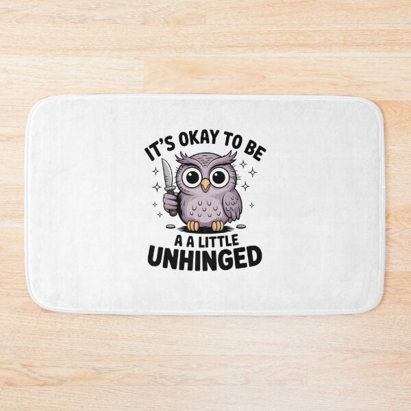 Item preview, Cute Owl with Knife - It’s Okay to Be a Little Unhinged designed and sold by Mateusz Majcherek.