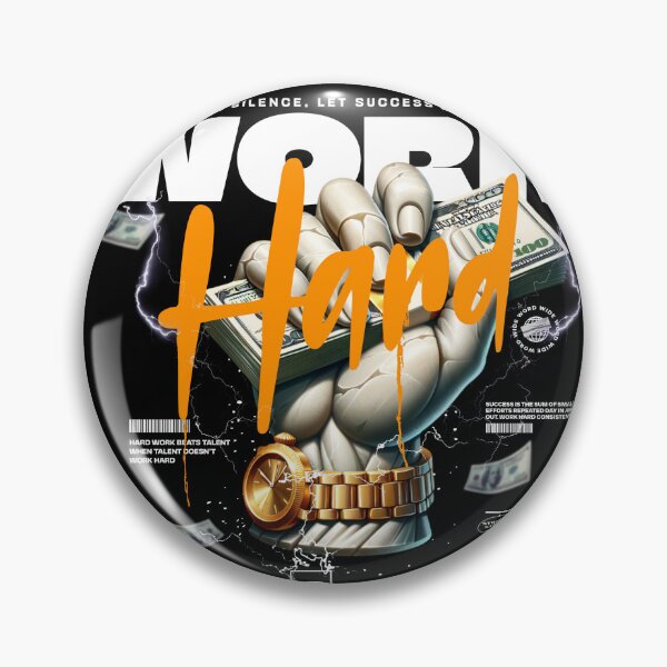 Item preview, Work Hard – Dedication and Hustle designed and sold by Not Hugo.