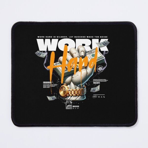 Item preview, Work Hard – Dedication and Hustle designed and sold by Not Hugo.