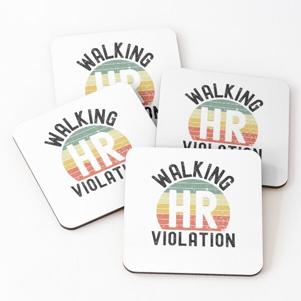 Item preview, Walking HR violation funny HR retro sunset coworker humor designed and sold by snowry.