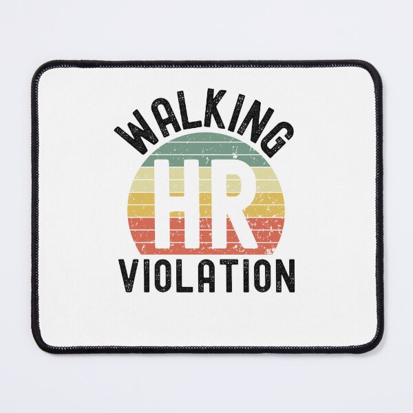 Item preview, Walking HR violation funny HR retro sunset coworker humor designed and sold by snowry.