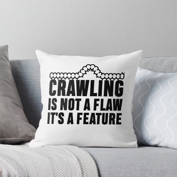 Item preview, Crawling Is Not a Flaw, It’s a Feature – Nerdy Insect Lover T-Shirt designed and sold by ratartdesign.