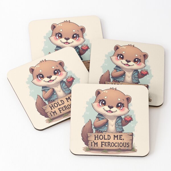 Item preview, Hold Me, I’m Ferocious – Cute Kawaii Otter Design by LaLi Designs designed and sold by LaLi-Designs.