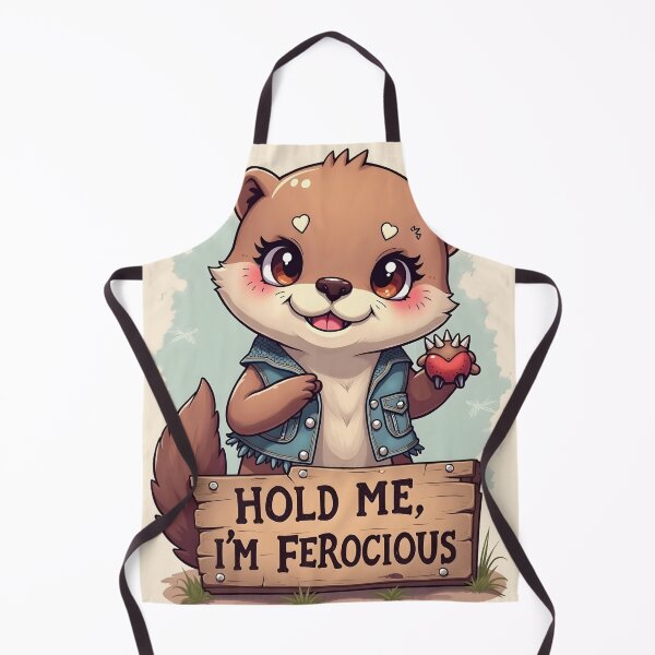 Item preview, Hold Me, I’m Ferocious – Cute Kawaii Otter Design by LaLi Designs designed and sold by LaLi-Designs.