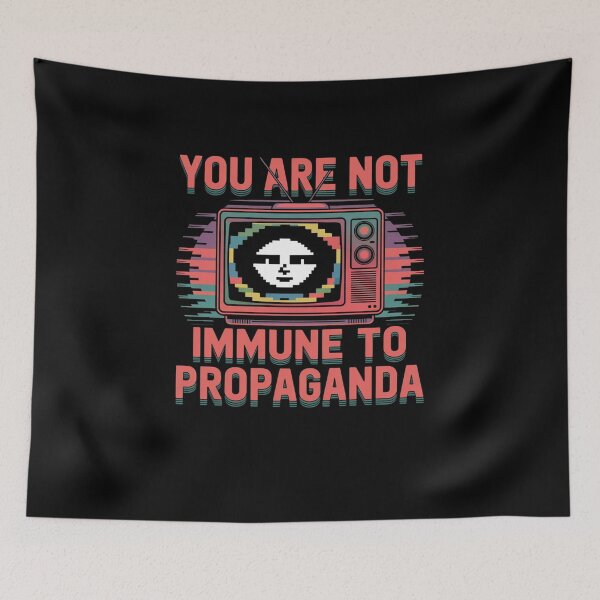 Item preview, You are not immune to propaganda Glitch TV designed and sold by Mateusz Majcherek.