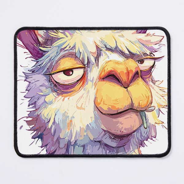 Item preview, Goofy Alpaca with Droopy Eyes – Funny Cartoon Animal Expression designed and sold by Moss and Moon Studio.