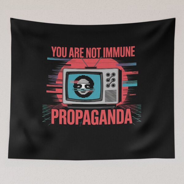 Item preview, You are not immune to propaganda Glitch TV designed and sold by Mateusz Majcherek.