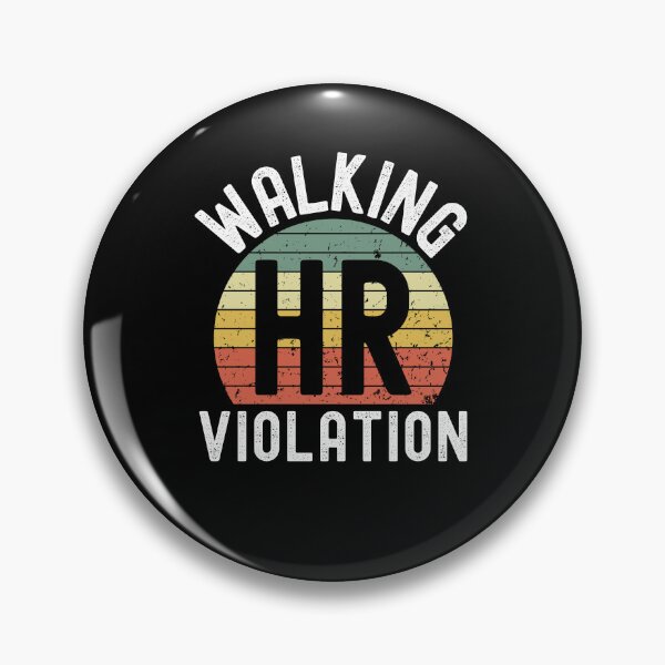 Item preview, Walking HR violation funny HR retro sunset coworker joke designed and sold by snowry.
