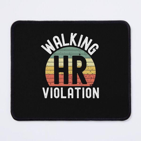 Item preview, Walking HR violation funny HR retro sunset coworker joke designed and sold by snowry.