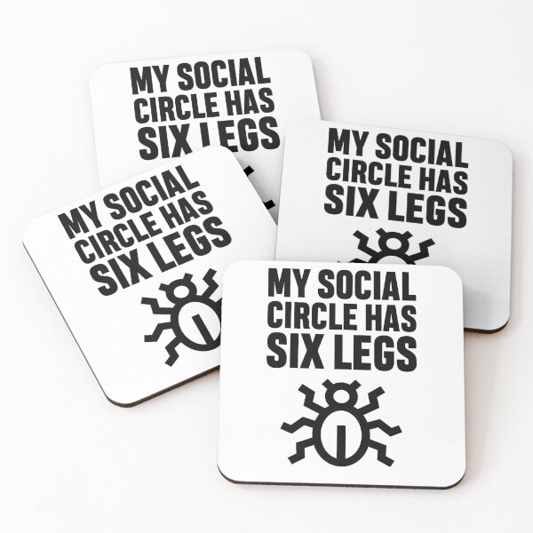 Item preview, My Social Circle Has Six Legs – Funny Entomologist T-Shirt designed and sold by ratartdesign.