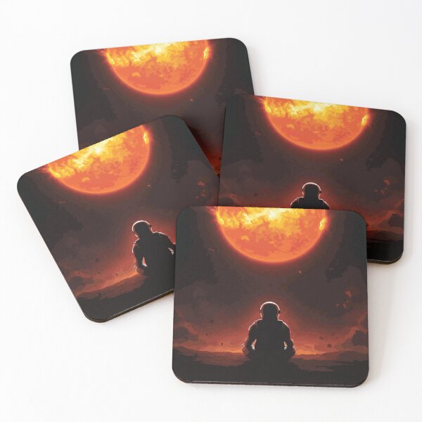 Item preview, Cosmic Contemplation: Astronaut and the Alien Sun designed and sold by -DEEWOLF-.