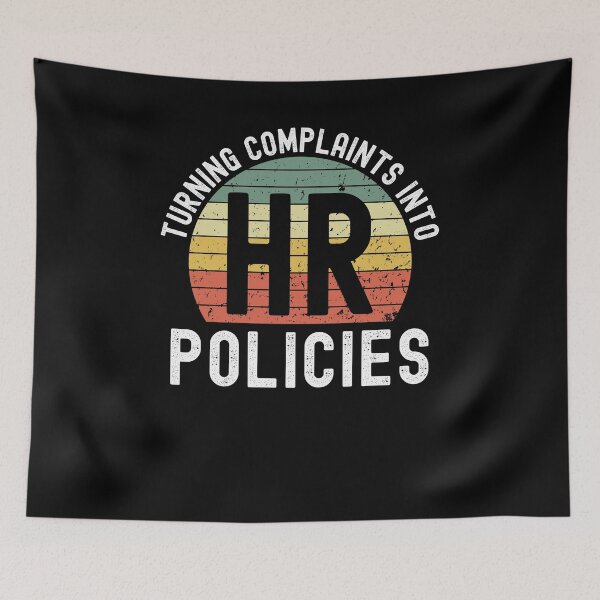 Item preview, HR turning complaints into policies HR humor retro sunset designed and sold by snowry.