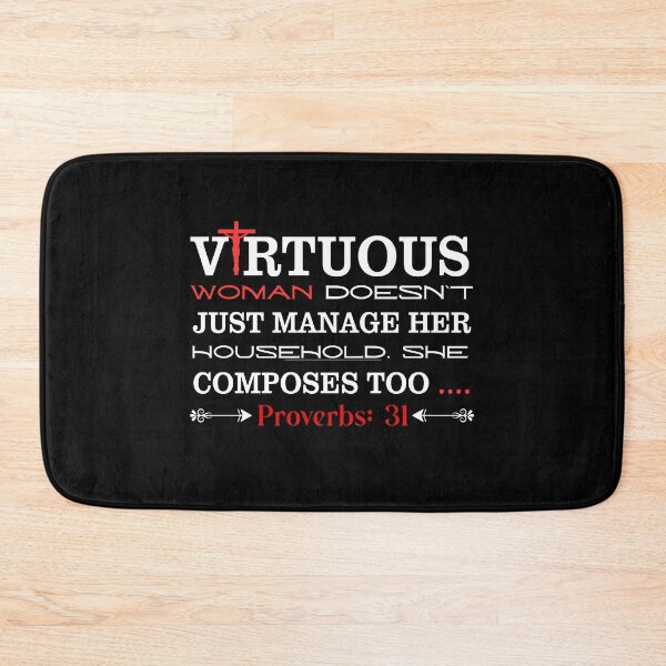 Item preview, Virtuous Women Doesn`t Just Manage Her Household, She Composes Too Christian Design designed and sold by Raise2Shine.