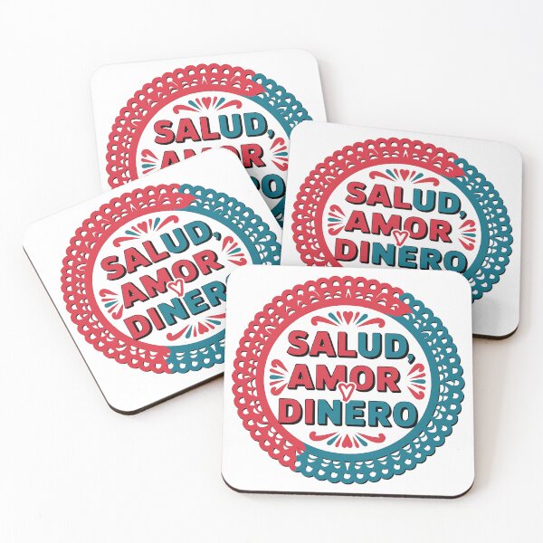 Item preview, Salud Amor Dinero – Decorative Mexican Cut-Out Style Design designed and sold by Fragy72.