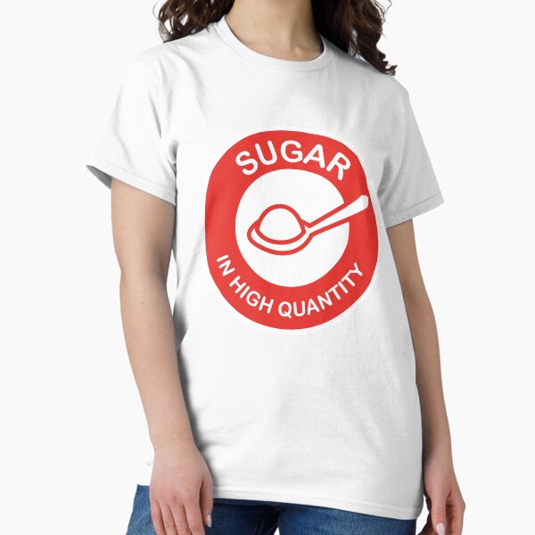 Item preview, SUGAR in high quantity - israeli red food label designed and sold by realifepotato.