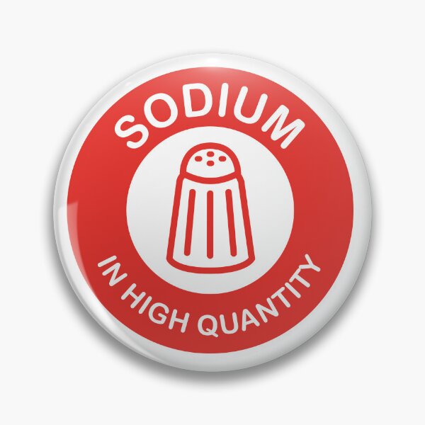 Item preview, SODIUM in high quantity - israeli red food label designed and sold by realifepotato.