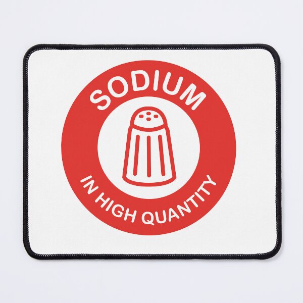 Item preview, SODIUM in high quantity - israeli red food label designed and sold by realifepotato.