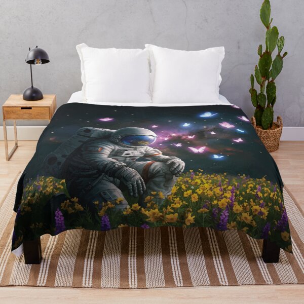 Item preview, Space Dreamer: Kneeling in a Galaxy of Flowers and Flight designed and sold by -DEEWOLF-.