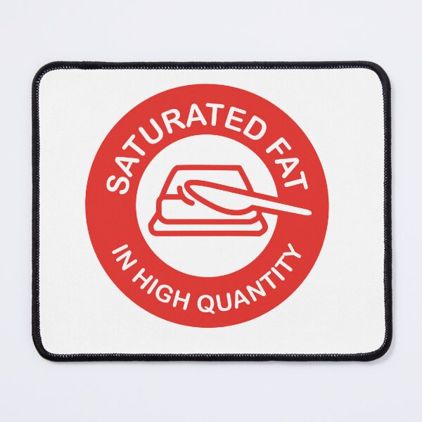 Item preview, SATURATED FAT in high quantity - israeli red food label designed and sold by realifepotato.