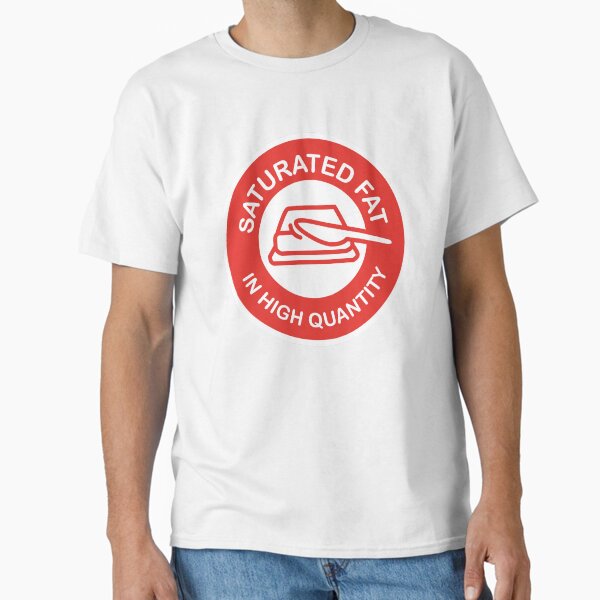 Item preview, SATURATED FAT in high quantity - israeli red food label designed and sold by realifepotato.