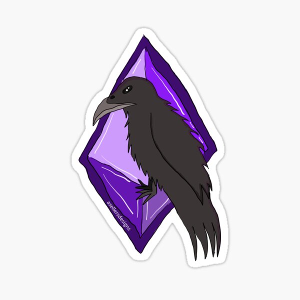 Aperçu de l'œuvre Oiseau avec cristal créée et vendue par Asellersdesigns.