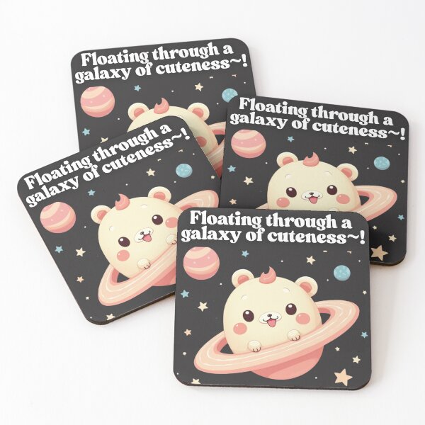 Item preview, Cute Space Bear in a Saturn Ring – Kawaii Galaxy Illustration designed and sold by Sukree.m.