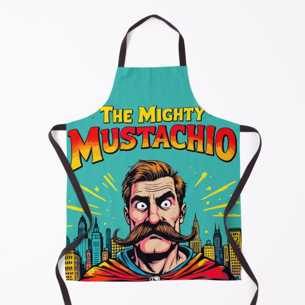 Item preview, The Mighty Mustachio – Neon Hero Edition designed and sold by SteadyRolling.
