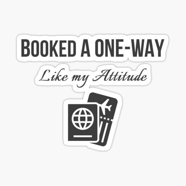Item preview, Booked A One-Way - Motivational design for Women designed and sold by HolaNomad.