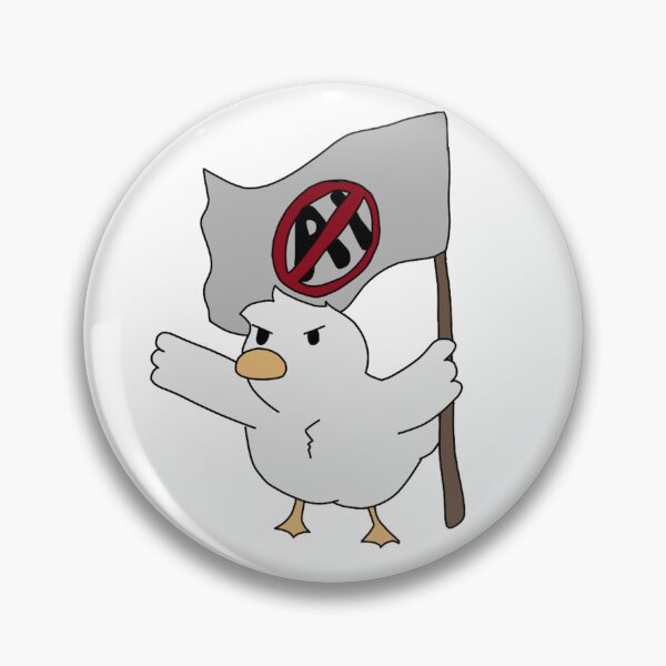 Item preview, Duck against AI Protest designed and sold by Traaassshhh.