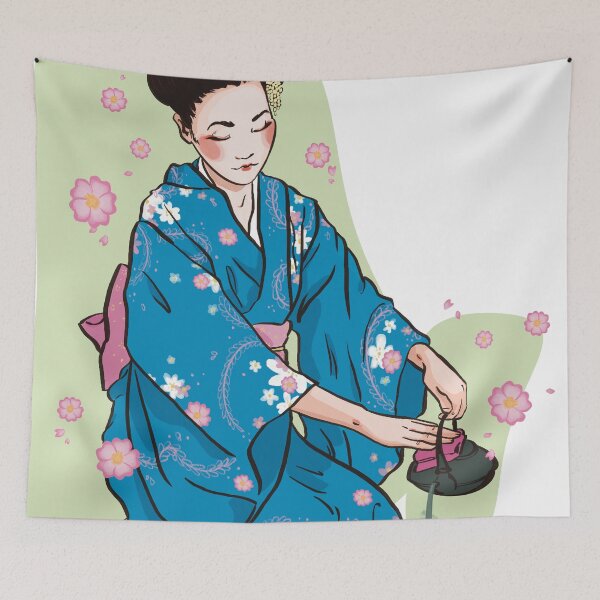 Item preview, Japan Addiction collection: tea ceremony with a geisha designed and sold by KiKi Koy.