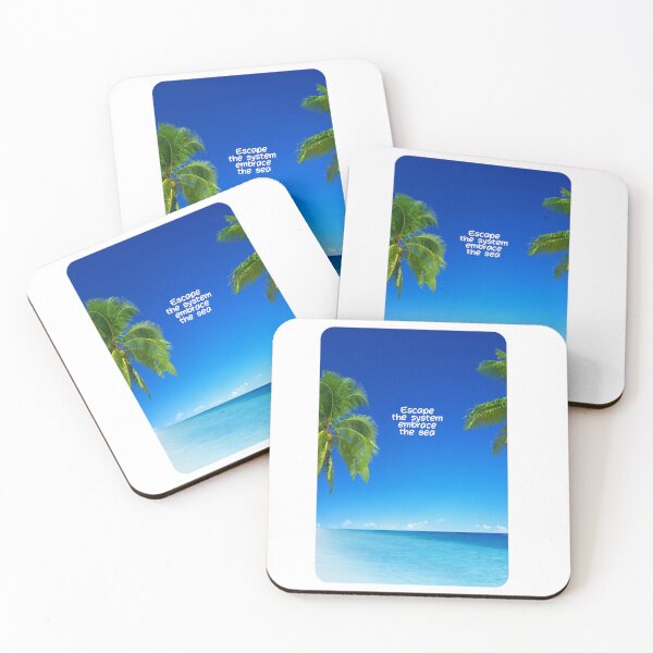 Item preview, Tropical White Sand Beach with Coconut Trees and Blue Sky – Perfect Design for Beach Lovers and Nature Enthusiasts designed and sold by knalpot-design.
