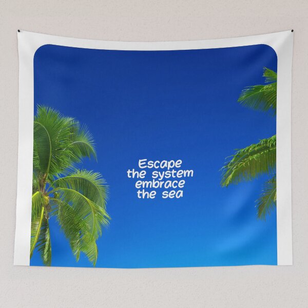 Item preview, Tropical White Sand Beach with Coconut Trees and Blue Sky – Perfect Design for Beach Lovers and Nature Enthusiasts designed and sold by knalpot-design.