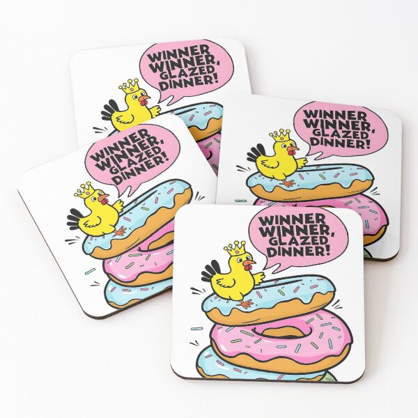 Item preview, Winner winner glazed dinner funny chicken jockey designed and sold by Waseemkhan86.