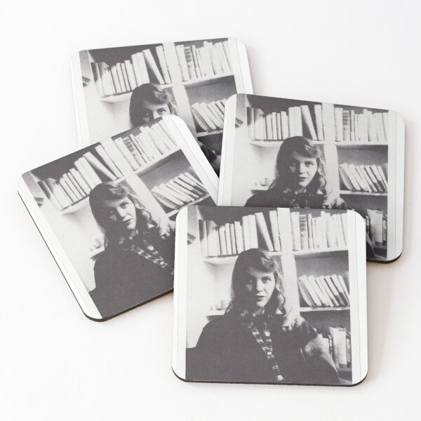 Item preview, Sylvia Plath portrait designed and sold by Oqueartecura.