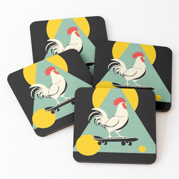 Item preview, Funny chicken jockey skating  designed and sold by Waseemkhan86.
