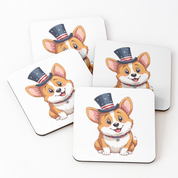 Item preview, Patriotic Corgi Celebrating 4th of July designed and sold by EpicPaws.