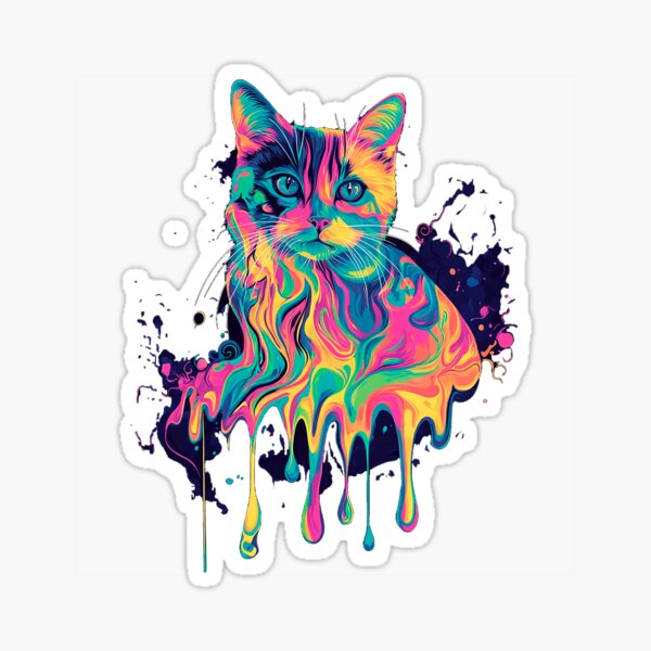 Artikel-Vorschau von Abstract liquid Cat, designt und verkauft von NocturNeon-Art.