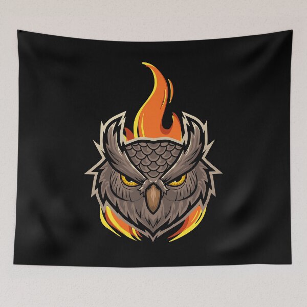Item preview, Owl with Fire   designed and sold by Mirsh-design.